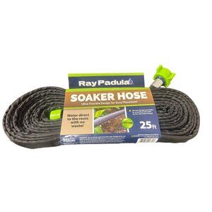Ray Padula 25 Ft Flat Soaker Hose Ultra Flexible Design For Easy Placement
